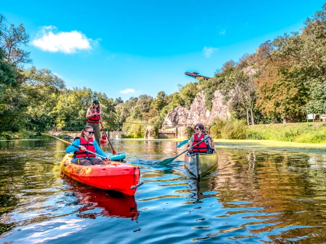 Our must-sees: the Pont Caffino site, its canoeing leisure centre, and a view of the Porte-vue lookout.